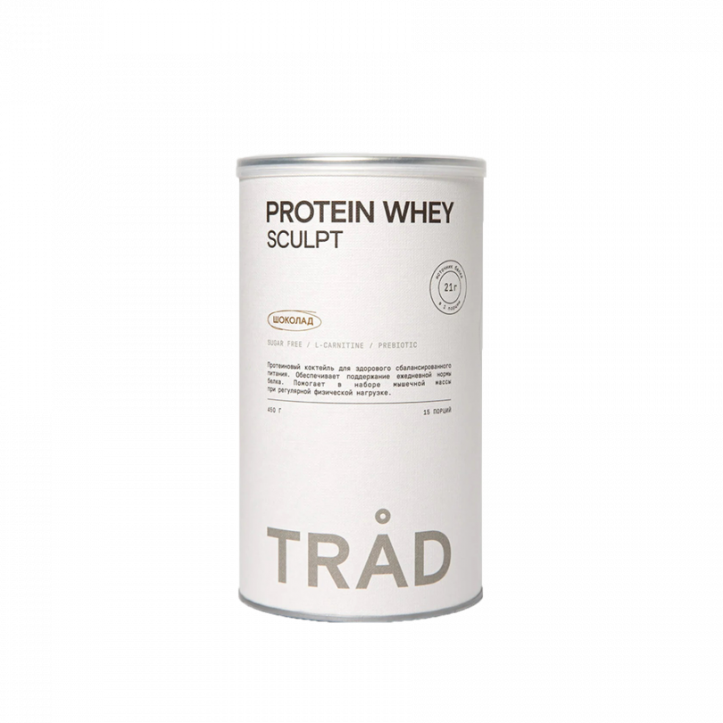Коктейль белковый PROTEIN WHEY SCULPT "Шоколад", 450 гр, TRAD