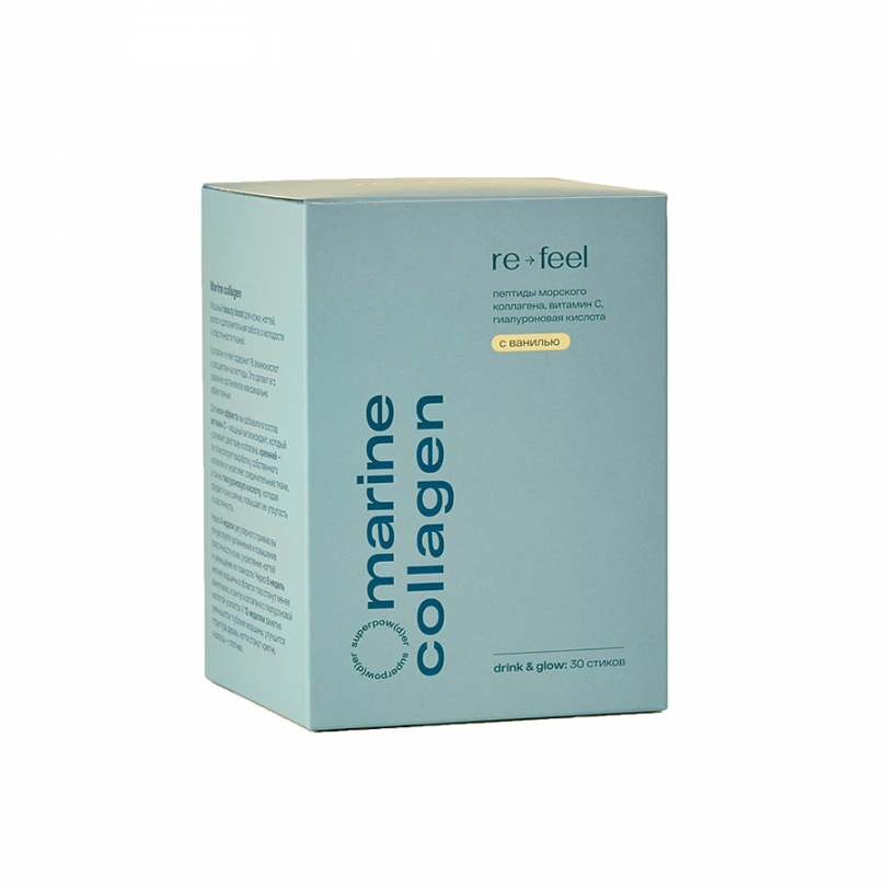 Морской коллаген в стиках с Ванилью ReFeel, 5 гр